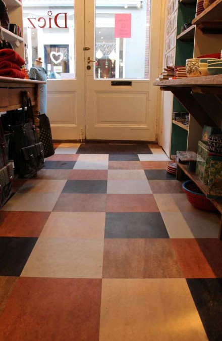 Winkelvloer met Forbo Dual marmoleum
